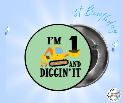 ✨ Birthday Badges 1 to 5 🎂 | Badge Pins, Keyrings & More ✨