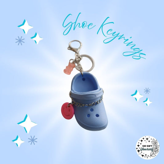 ✨ Light Blue Mini Shoe Bag Charm | Keyrings 🔑