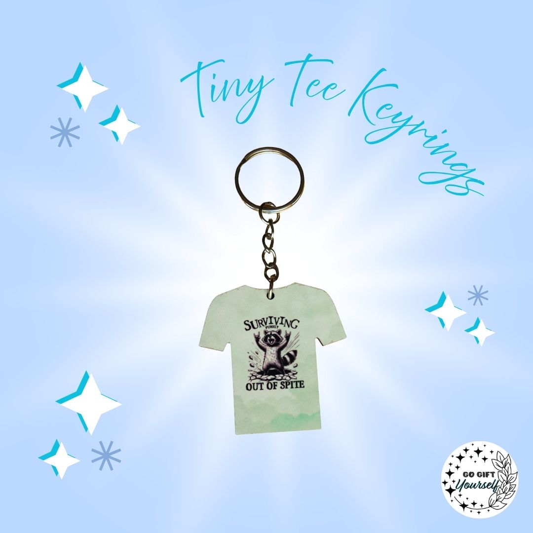 Tiny Humor Tees | Keyrings 🔑