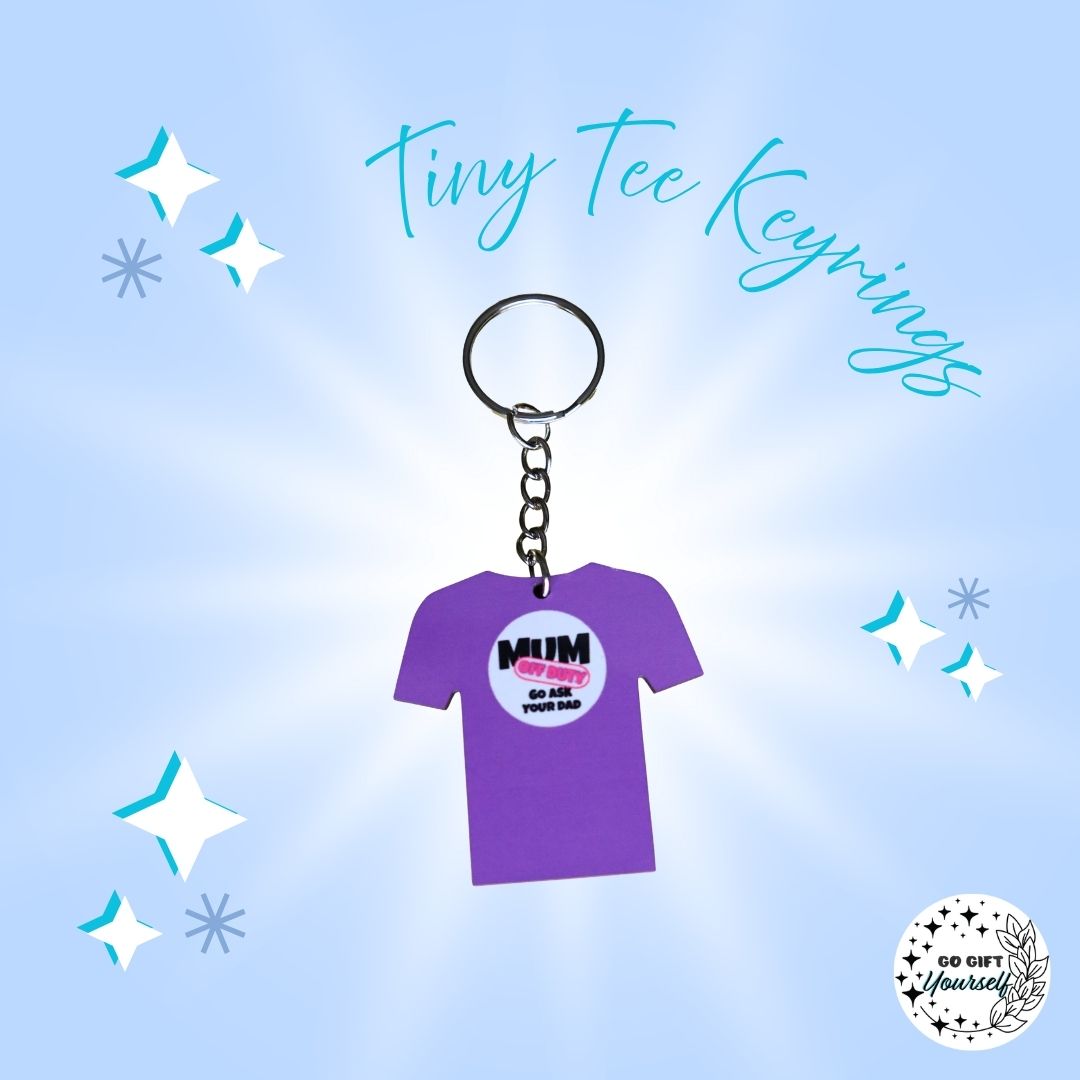 Tiny Humor Tees | Keyrings 🔑