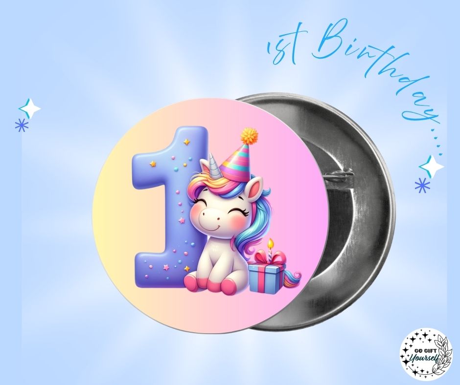 ✨ Birthday Badges 1 to 5 🎂 | Badge Pins, Keyrings & More ✨
