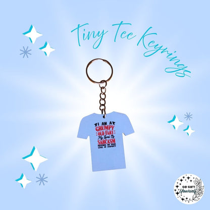 Tiny Humor Tees | Keyrings 🔑