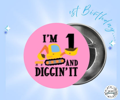 ✨ Birthday Badges 1 to 5 🎂 | Badge Pins, Keyrings & More ✨