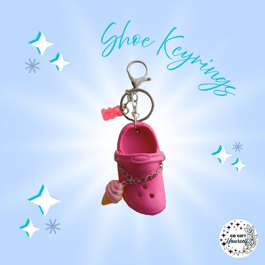 ✨ Pink Mini Shoe Bag Charm | Keyrings 🔑