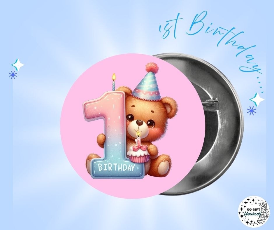 ✨ Birthday Badges 1 to 5 🎂 | Badge Pins, Keyrings & More ✨