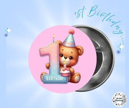 ✨ Birthday Badges 1 to 5 🎂 | Badge Pins, Keyrings & More ✨