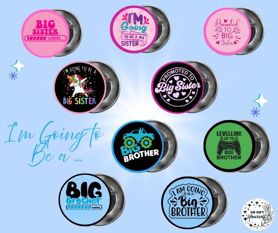 ✨ Im Going To Be A.. 👨‍👩‍👧‍👦 | Badge Pins, Keyrings & More ✨