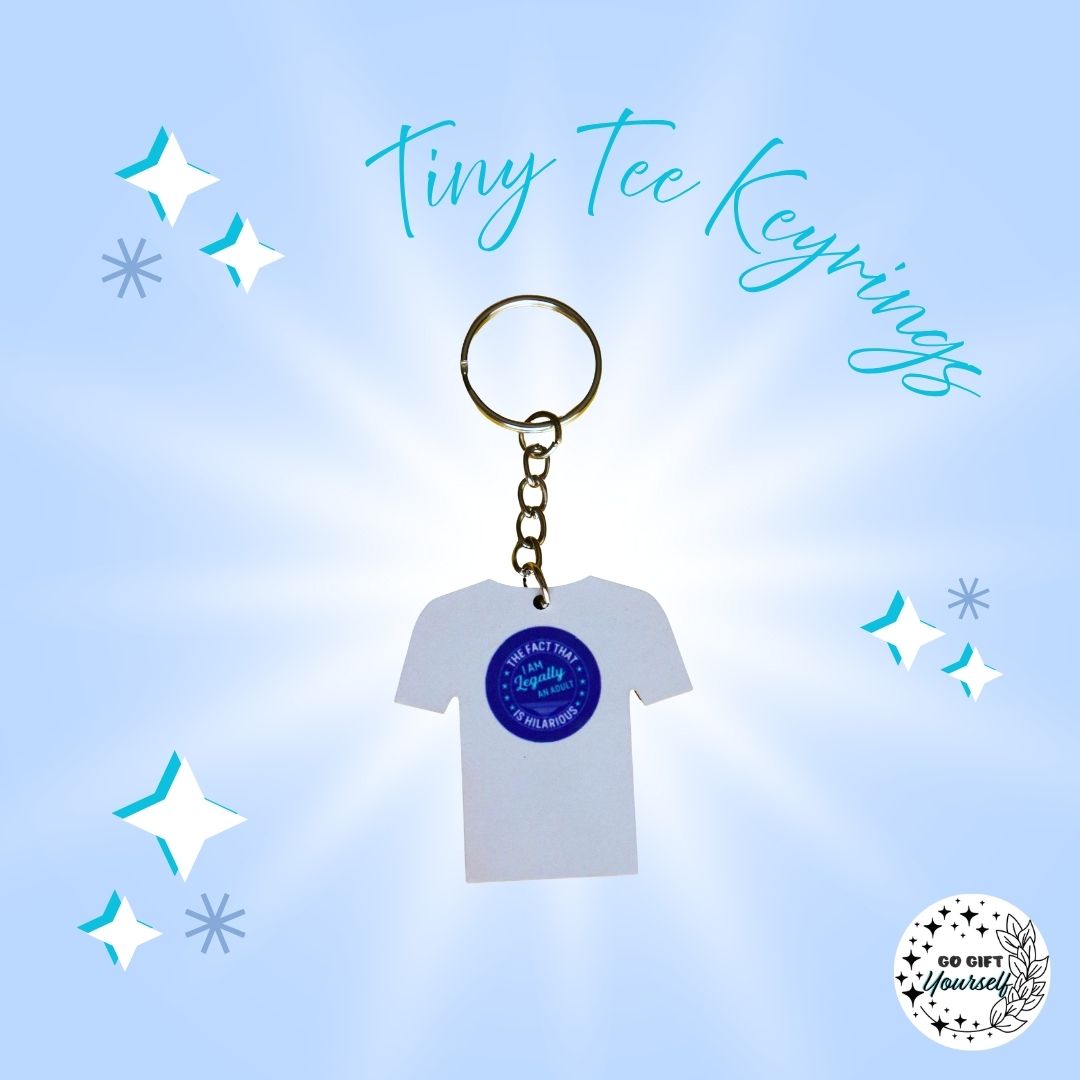 Tiny Humor Tees | Keyrings 🔑
