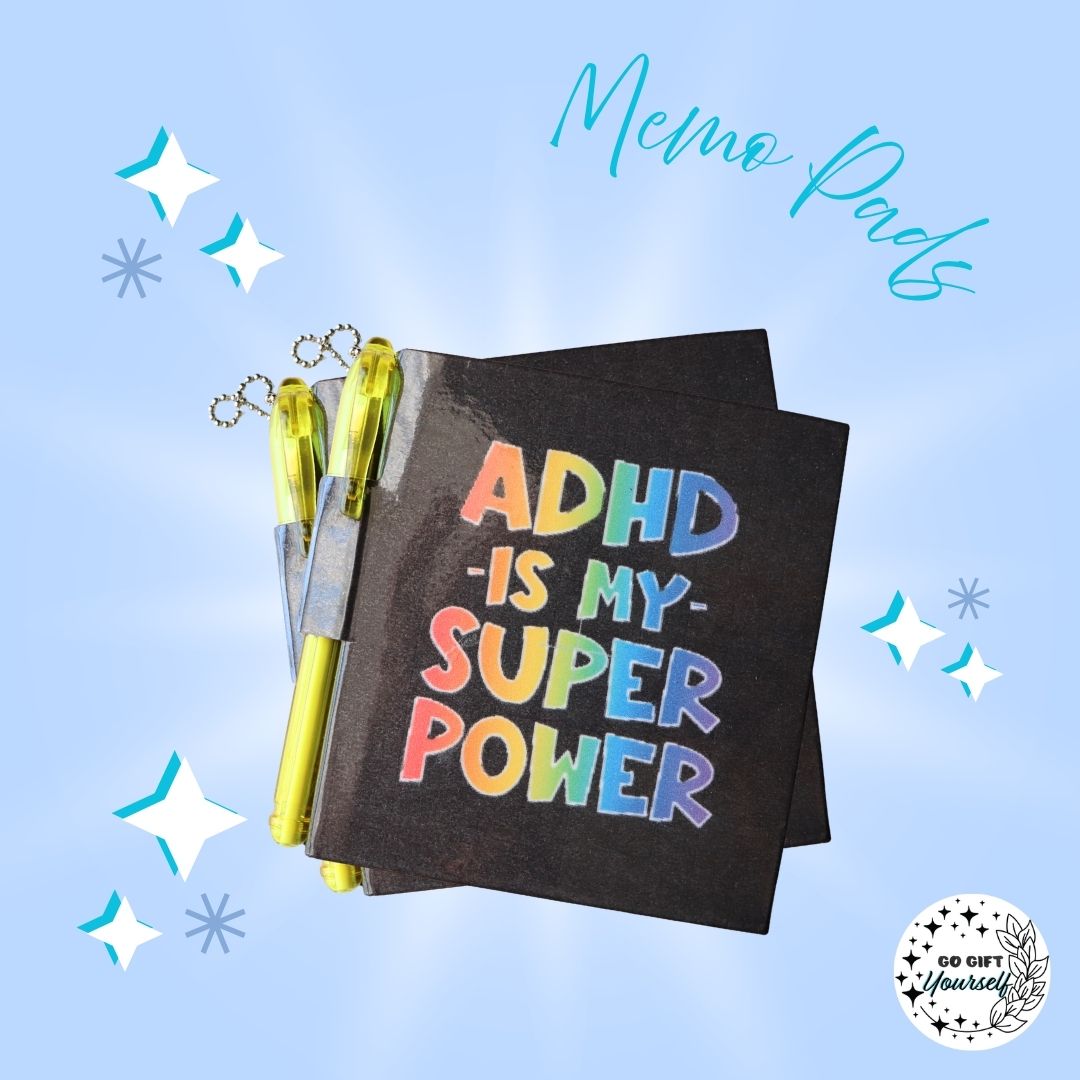 📓ADHD Superpower | Memo Pad Set 🌟