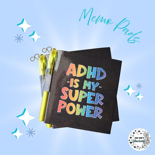 📓ADHD Superpower | Memo Pad Set 🌟