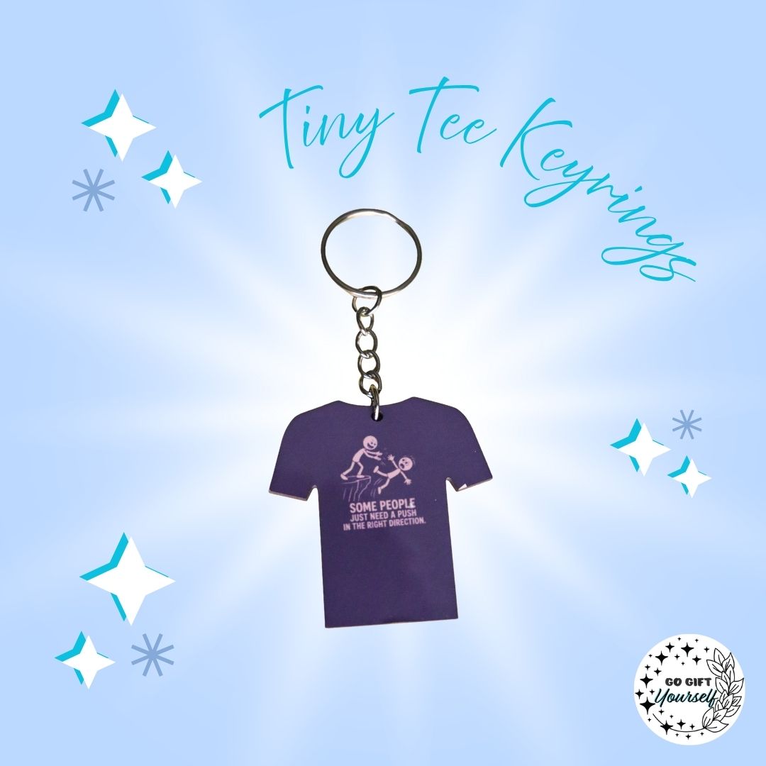 Tiny Humor Tees | Keyrings 🔑