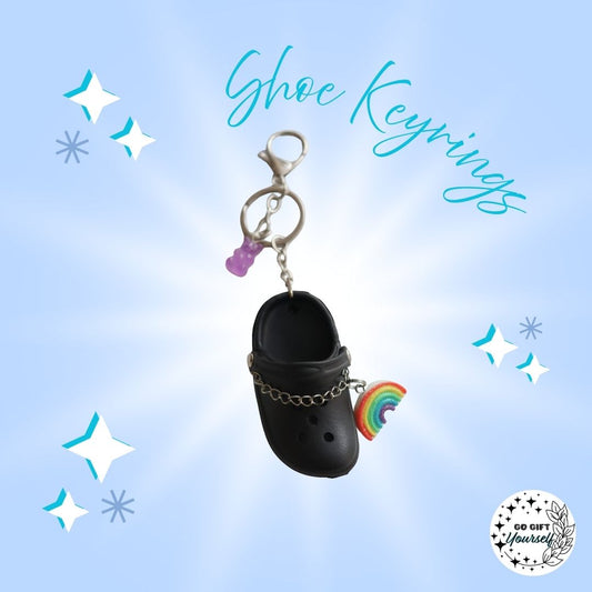 ✨ Black Mini Shoe Bag Charm | Keyrings 🔑