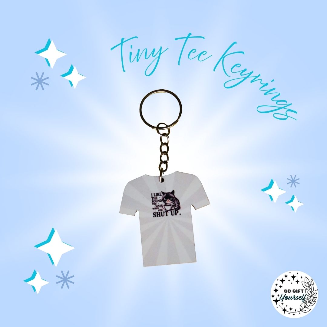 Tiny Humor Tees | Keyrings 🔑