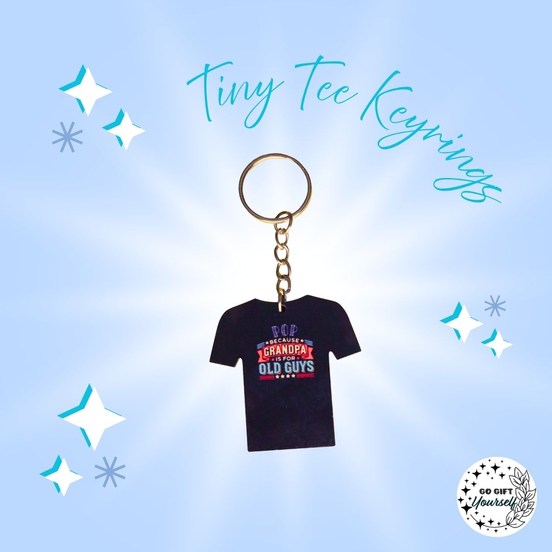 Tiny Humor Tees | Keyrings 🔑