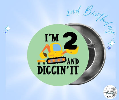 ✨ Birthday Badges 1 to 5 🎂 | Badge Pins, Keyrings & More ✨