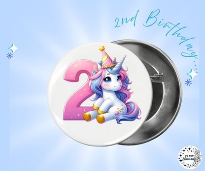 ✨ Birthday Badges 1 to 5 🎂 | Badge Pins, Keyrings & More ✨