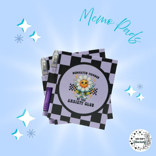 📓Anxiety Club | Memo Pad Set 🌟