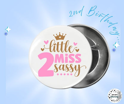 ✨ Birthday Badges 1 to 5 🎂 | Badge Pins, Keyrings & More ✨