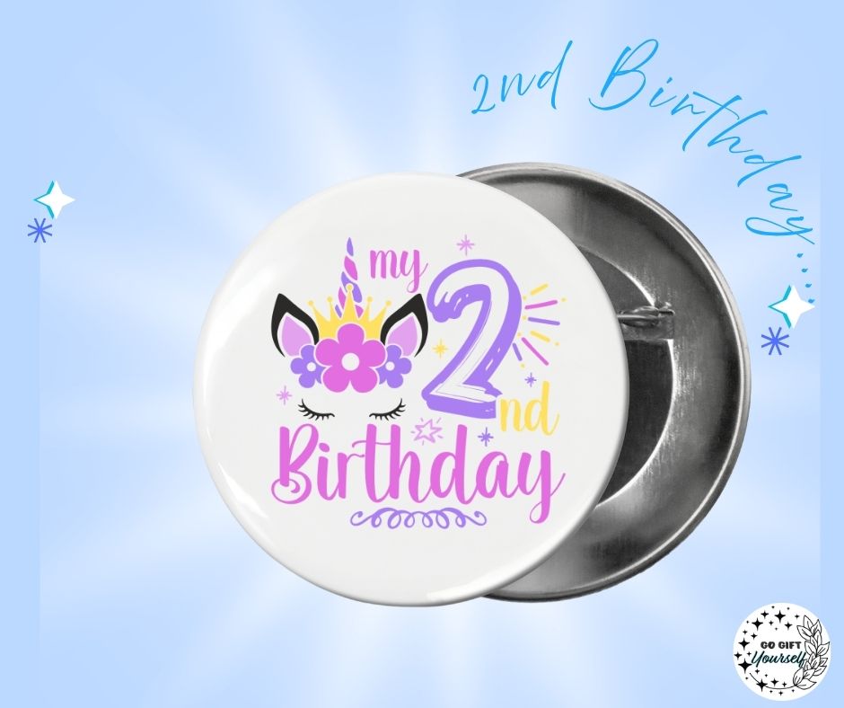 ✨ Birthday Badges 1 to 5 🎂 | Badge Pins, Keyrings & More ✨