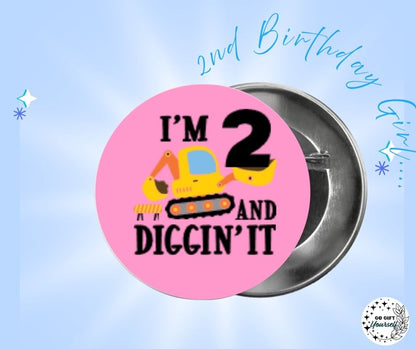 ✨ Birthday Badges 1 to 5 🎂 | Badge Pins, Keyrings & More ✨