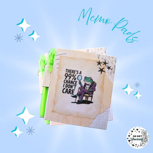 📓99% Chance IDC - Frog | Memo Pad Set 🌟