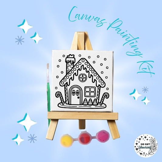 🎨 Mini Easel Painting Sets | Gingerbread House 🎨