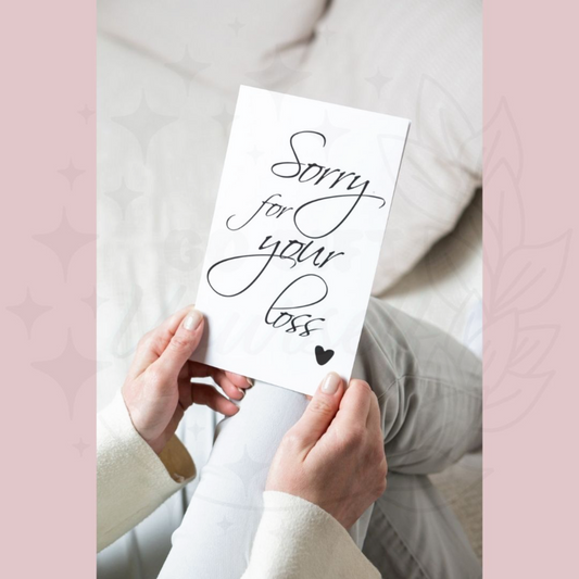 💌 Personalised Sorry For Your Loss Cards | Greeting Cards