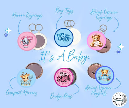 ✨ It's A Baby..... 👶 | Badge Pins, Keyrings & More ✨