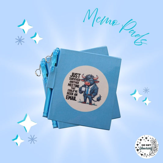 📓Meeting Bull | Memo Pad Set 🌟