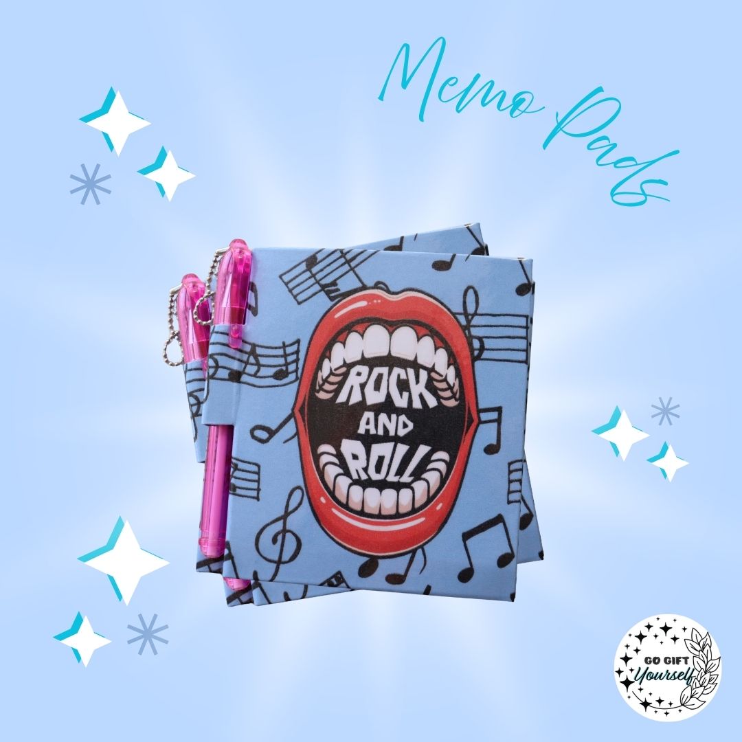 📓Rock N Roll Mouth | Memo Pad Set 🌟