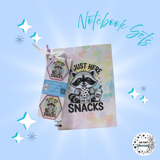 📓 Snacking Raccoon | A5 Notebook Set 🌟