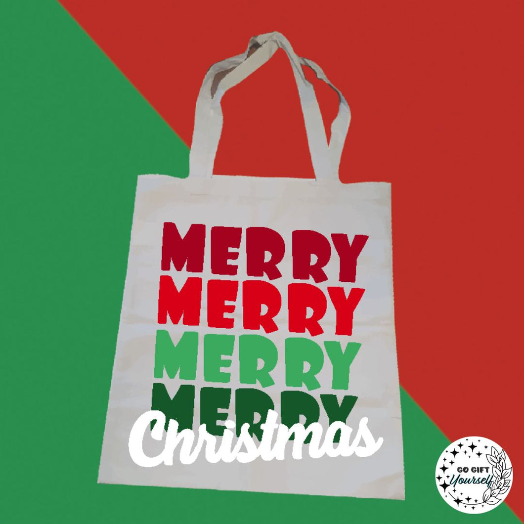 Merry Merry Merry Merry Christmas Tote Bag