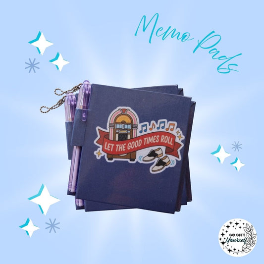 📓Rock N Roll Jukebox | Memo Pad Set 🌟