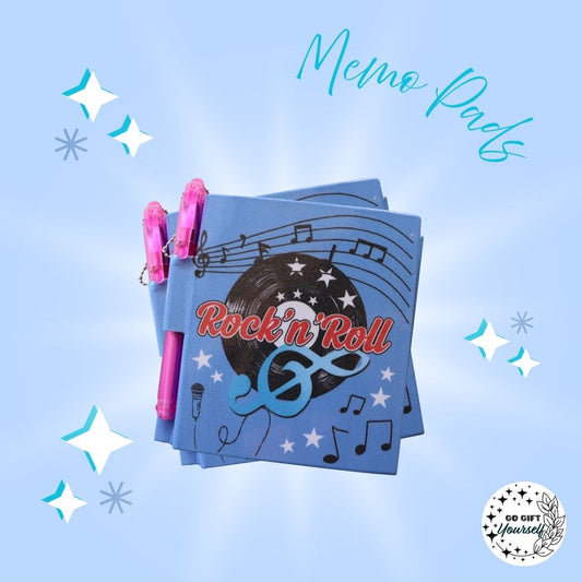 📓 Rock N Roll Music | Memo Pad Set 🌟