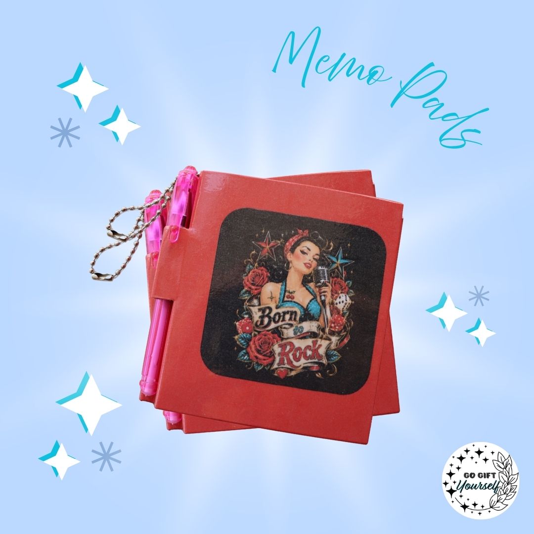 📓Rock N Roll Girl | Memo Pad Set 🌟