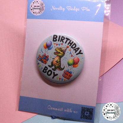 ✨ Novelty Badge Pins | Birthday Edition 🎁