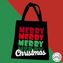 Load image into Gallery viewer, Merry Merry Merry Merry Christmas Tote Bag
