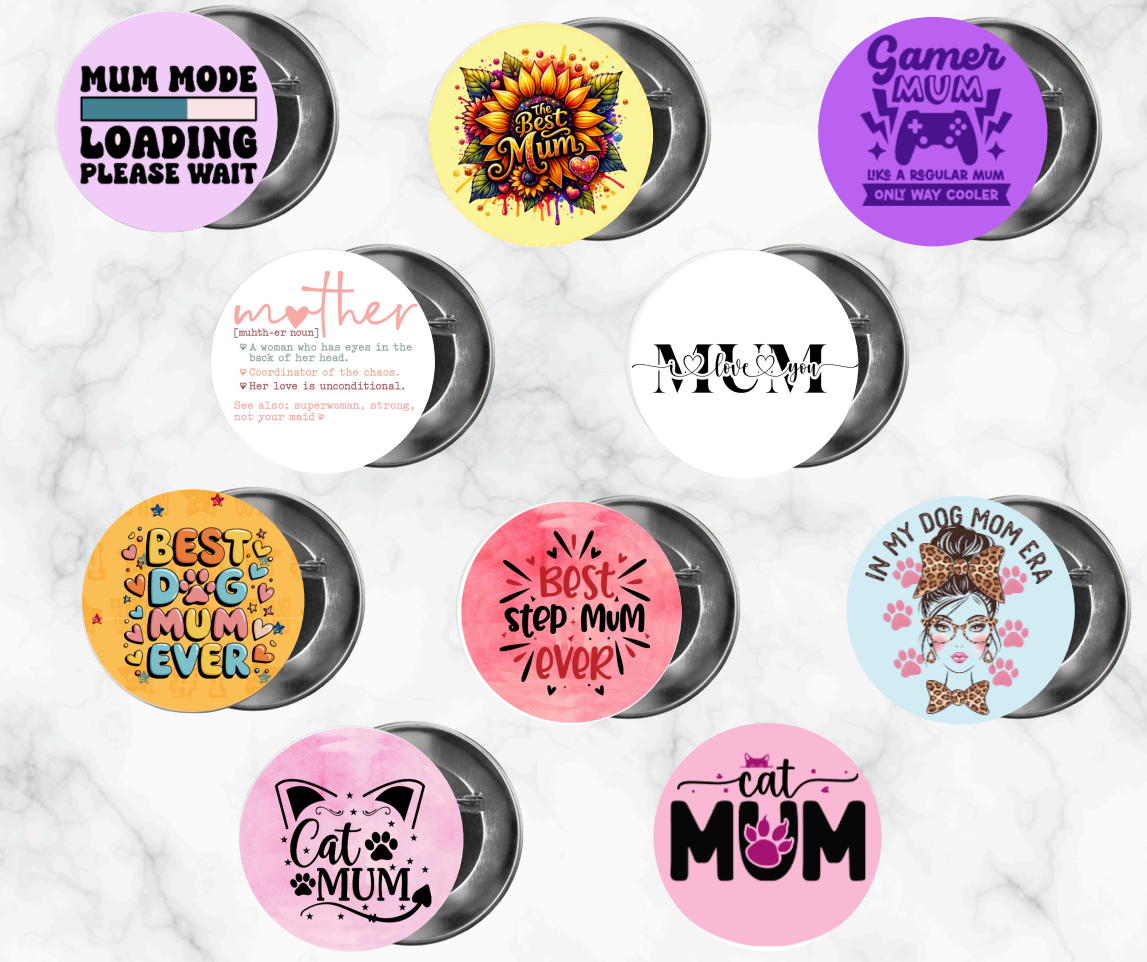 ✨ Novelty Badge Pins | Mother's Day 👩