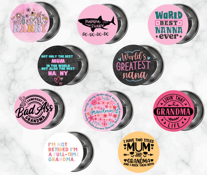 ✨ Novelty Badge Pins | Mother's Day 👩