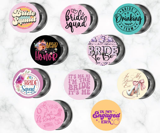 ✨ Novelty Badge Pins | Bride and Wedding 👰