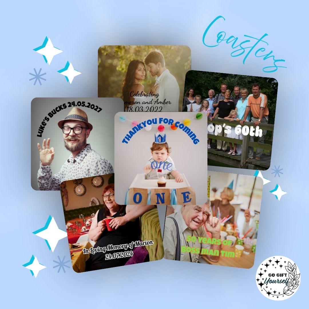 ✨ Custom Coasters | Drinkware 🍺
