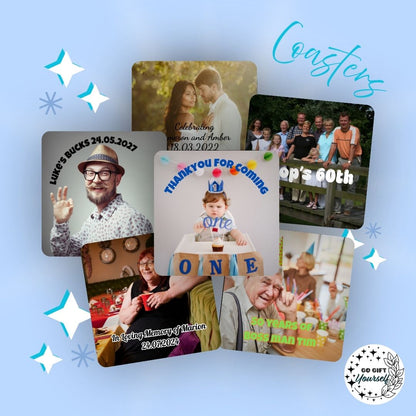 ✨ Custom Coasters | Drinkware 🍺
