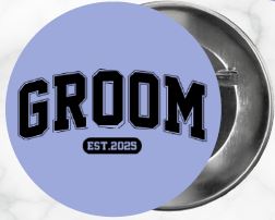 ✨ Novelty Badge Pins | Groom and Wedding 🤵