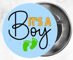 ✨ Novelty Badge Pins | Gender Reveal Edition 👶