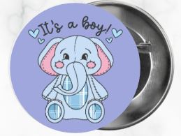 ✨ Novelty Badge Pins | Gender Reveal Edition 👶
