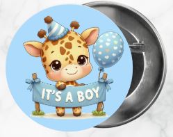 ✨ Novelty Badge Pins | Gender Reveal Edition 👶
