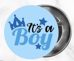 ✨ Novelty Badge Pins | Gender Reveal Edition 👶