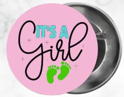✨ Novelty Badge Pins | Gender Reveal Edition 👶