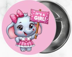 ✨ Novelty Badge Pins | Gender Reveal Edition 👶