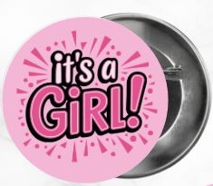 ✨ Novelty Badge Pins | Gender Reveal Edition 👶